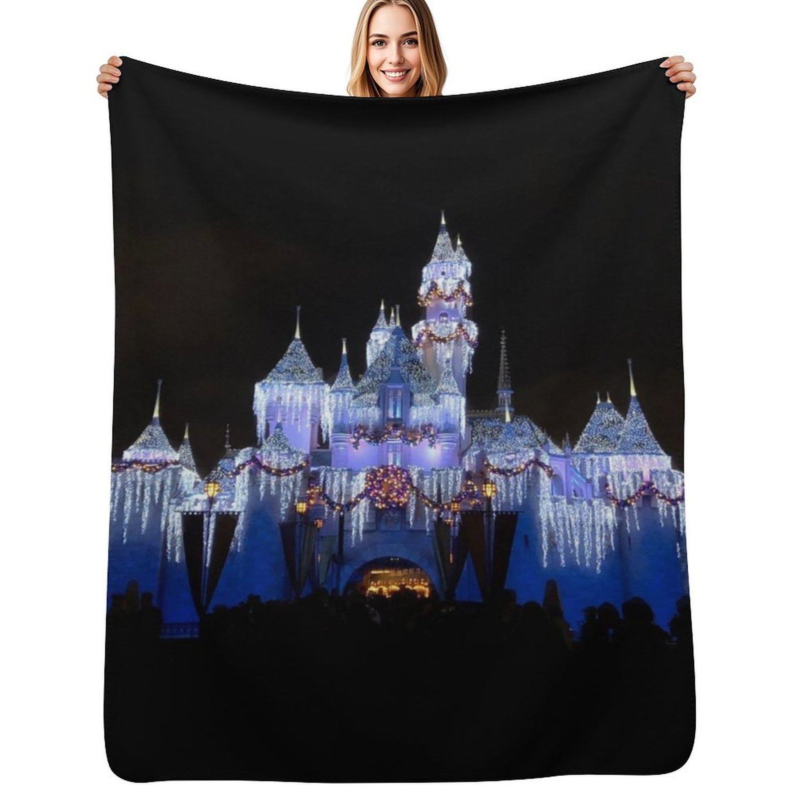 Christmas Castle - Photograph  - Christmas Throw Blanket recension och pris