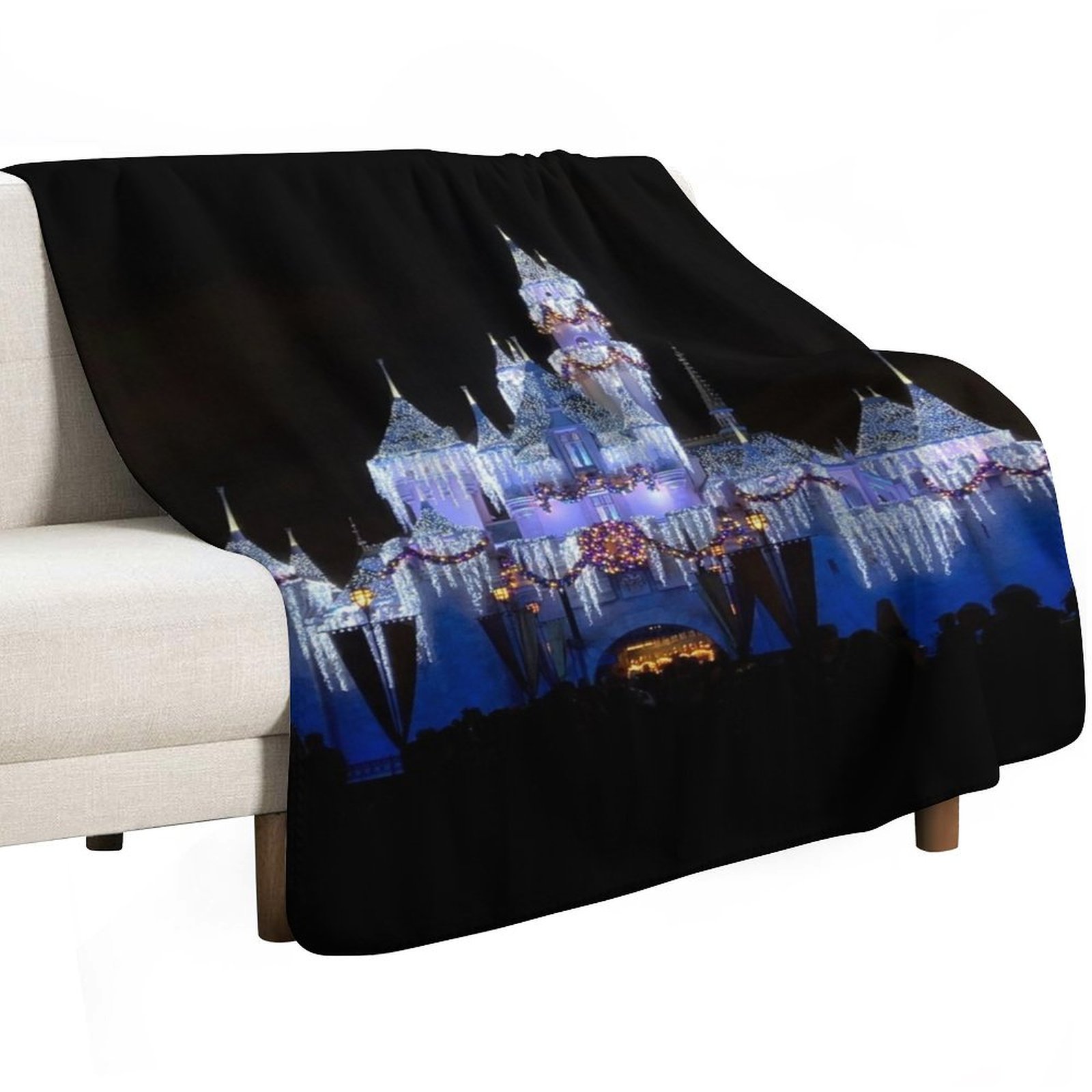 Christmas Castle - Photograph  - Christmas Throw Blanket recension och pris