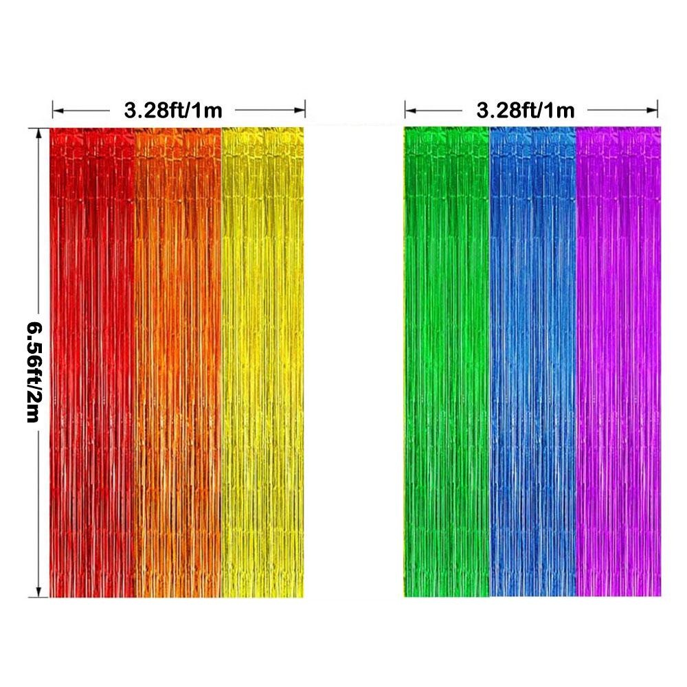 Party Backdrop Fringe Tinsel C - Tinsel Garland Decoration recension och pris