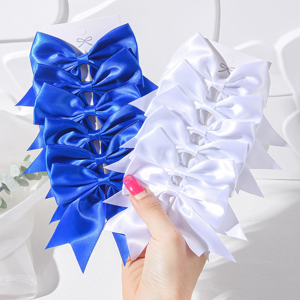 2/4/6PCS Blue White Ribbon Bow - Ribbon Bow Gift recension och pris