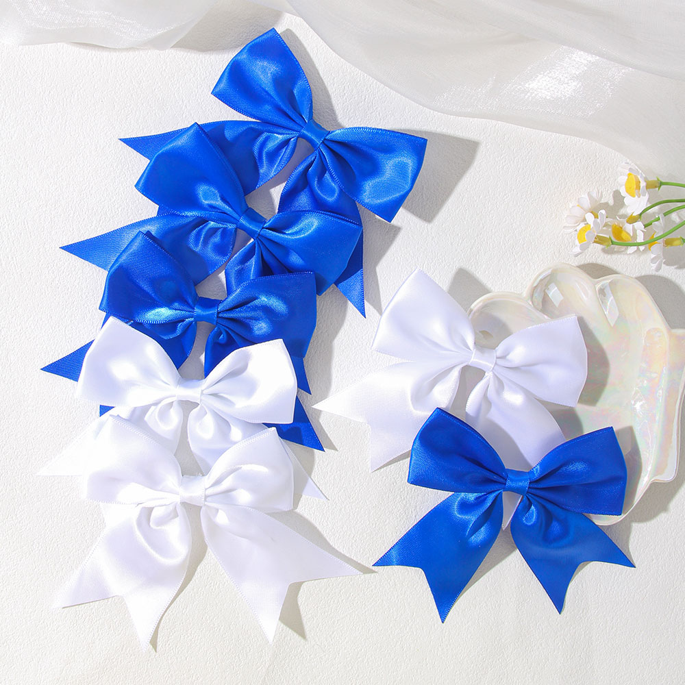 2/4/6PCS Blue White Ribbon Bow - Ribbon Bow Gift recension och pris
