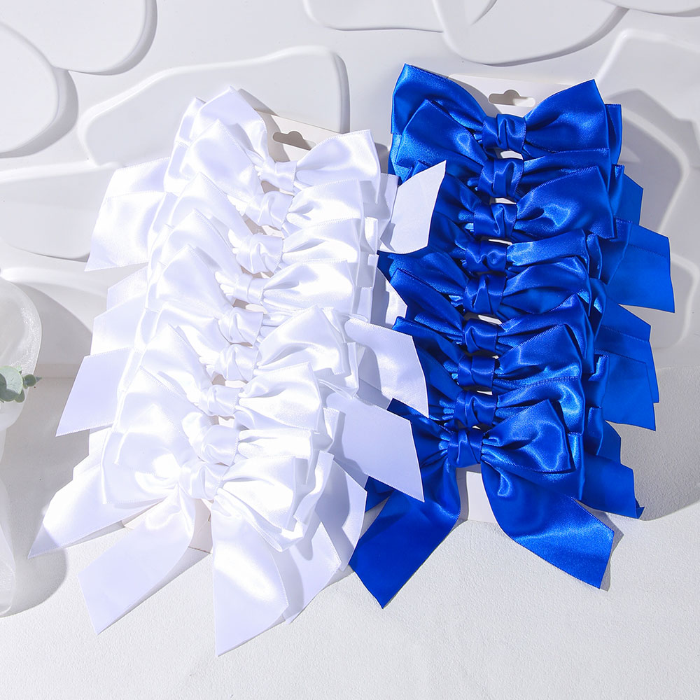 2/4/6PCS Blue White Ribbon Bow - Ribbon Bow Gift recension och pris