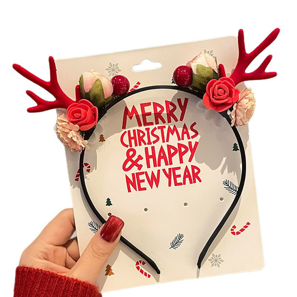 Cute Hair Accessories Environm - Reindeer Antlers Headband recension och pris