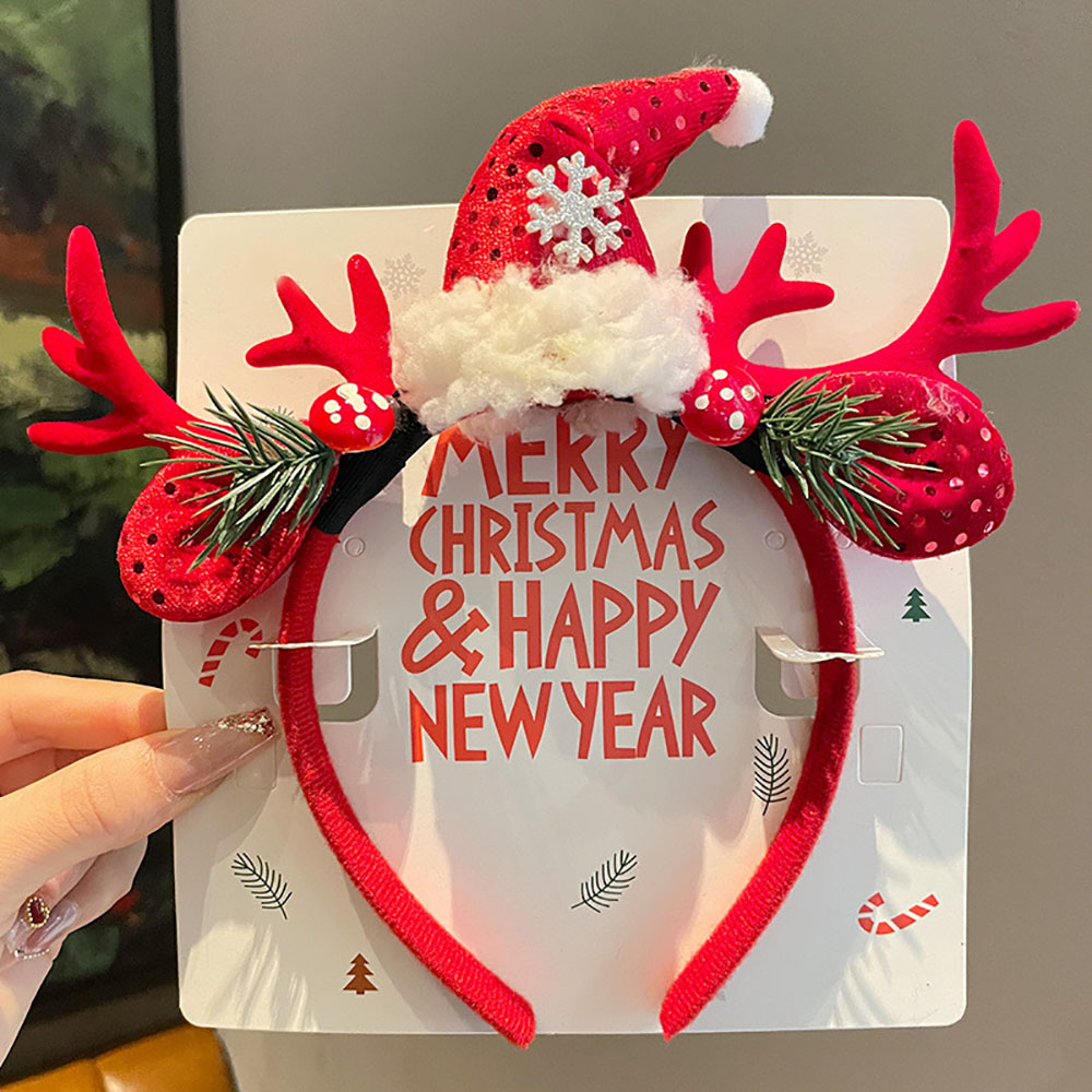 Cute Hair Accessories Environm - Reindeer Antlers Headband recension och pris