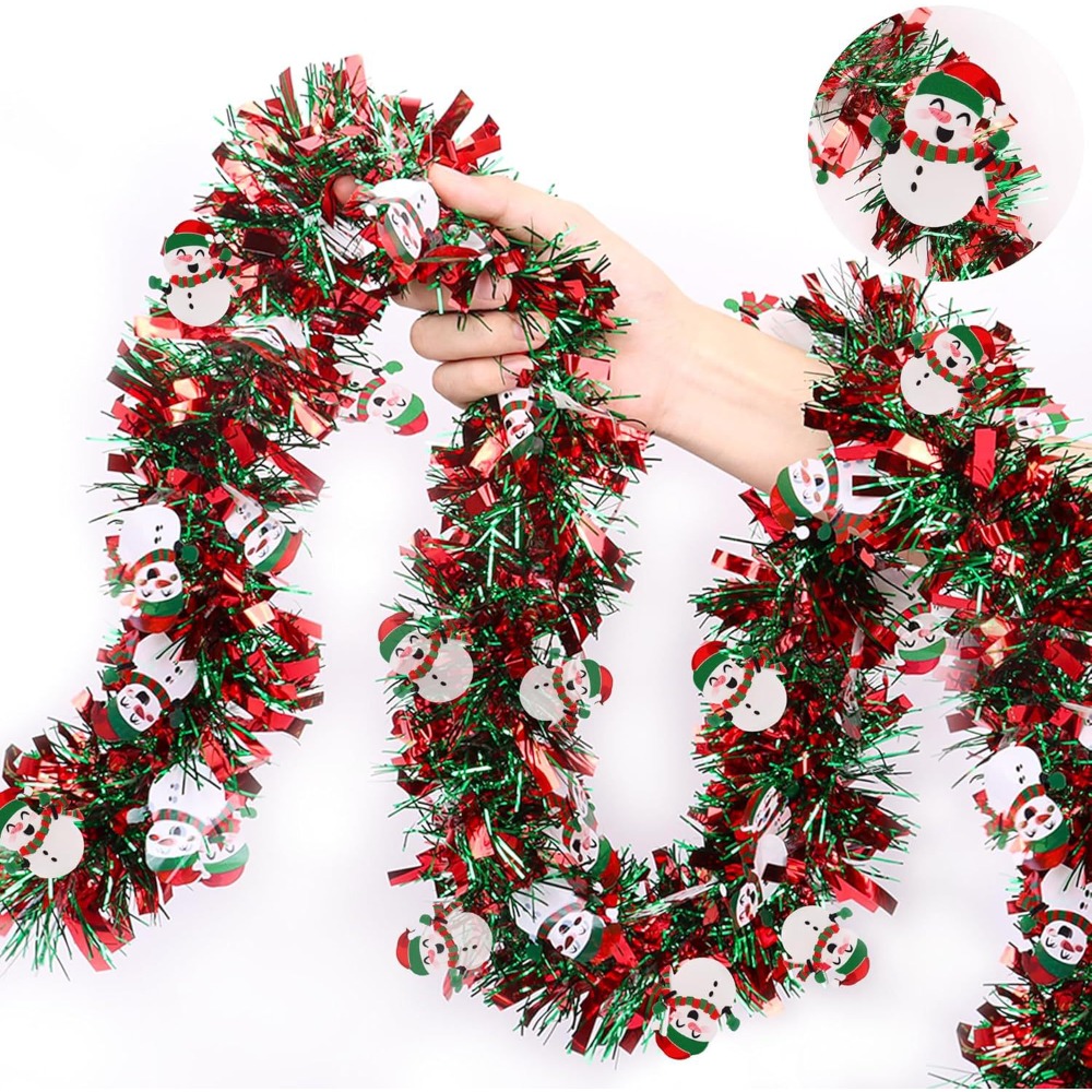 Christmas Tinsel Garland Red G - Tinsel Garland Decoration recension och pris