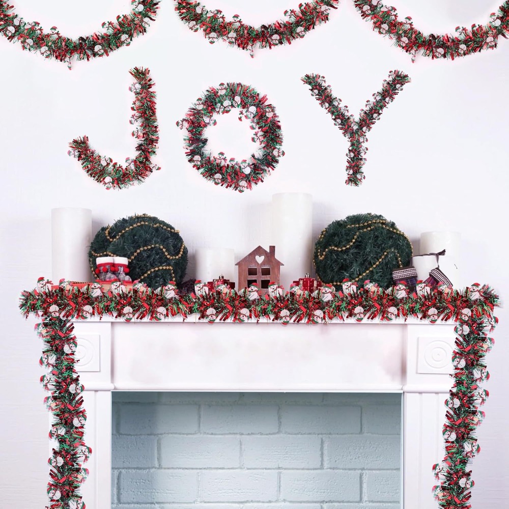 Christmas Tinsel Garland Red G - Tinsel Garland Decoration recension och pris