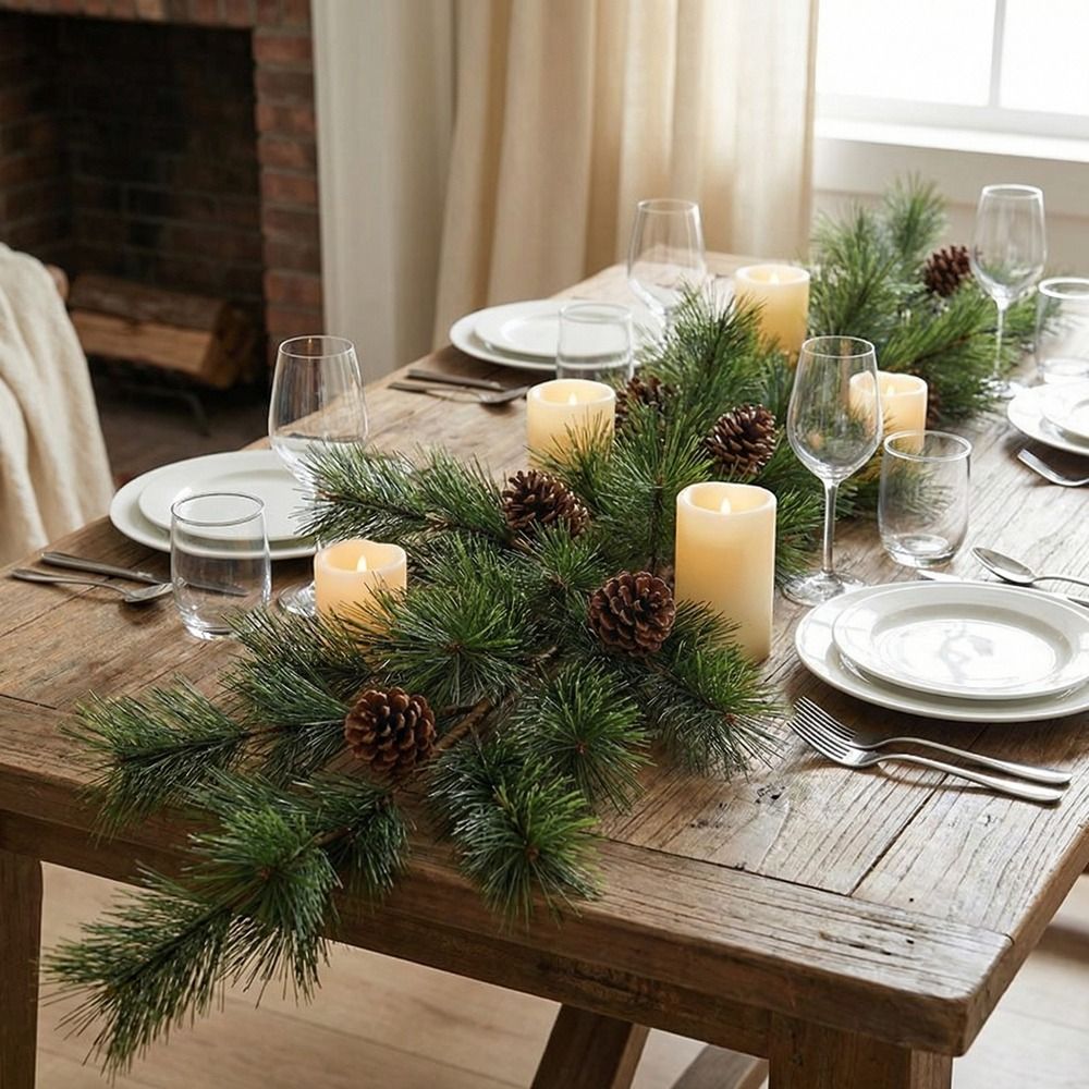 Realistic Artificial Pine Bran - Christmas Tree Artificial recension och pris