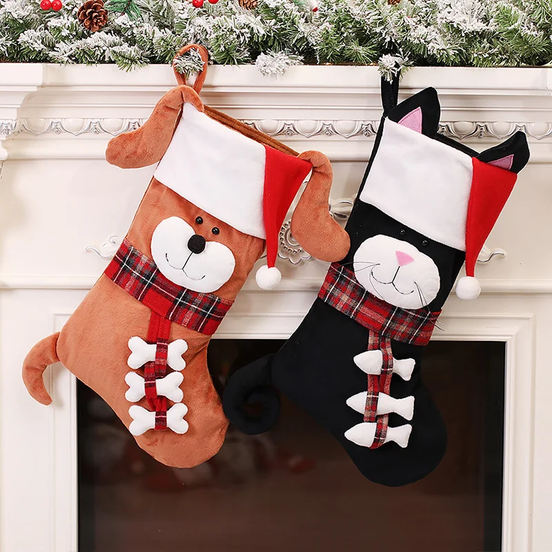 3D Animal Christmas Stockings  - Christmas Stocking Hanging recension och pris