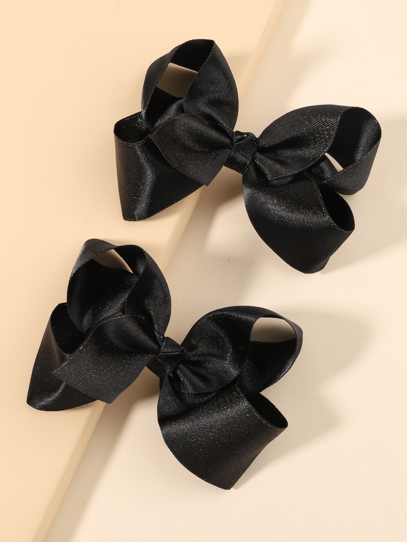 2pcs Solid Color Hair Clip 4In - Ribbon Bow Gift recension och pris