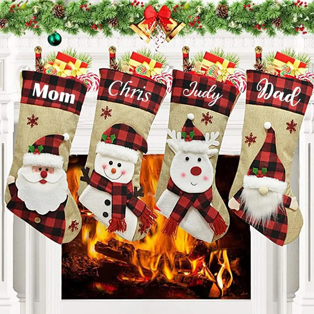 Christmas Holiday Stockings Ch - Christmas Stocking Hanging recension och pris