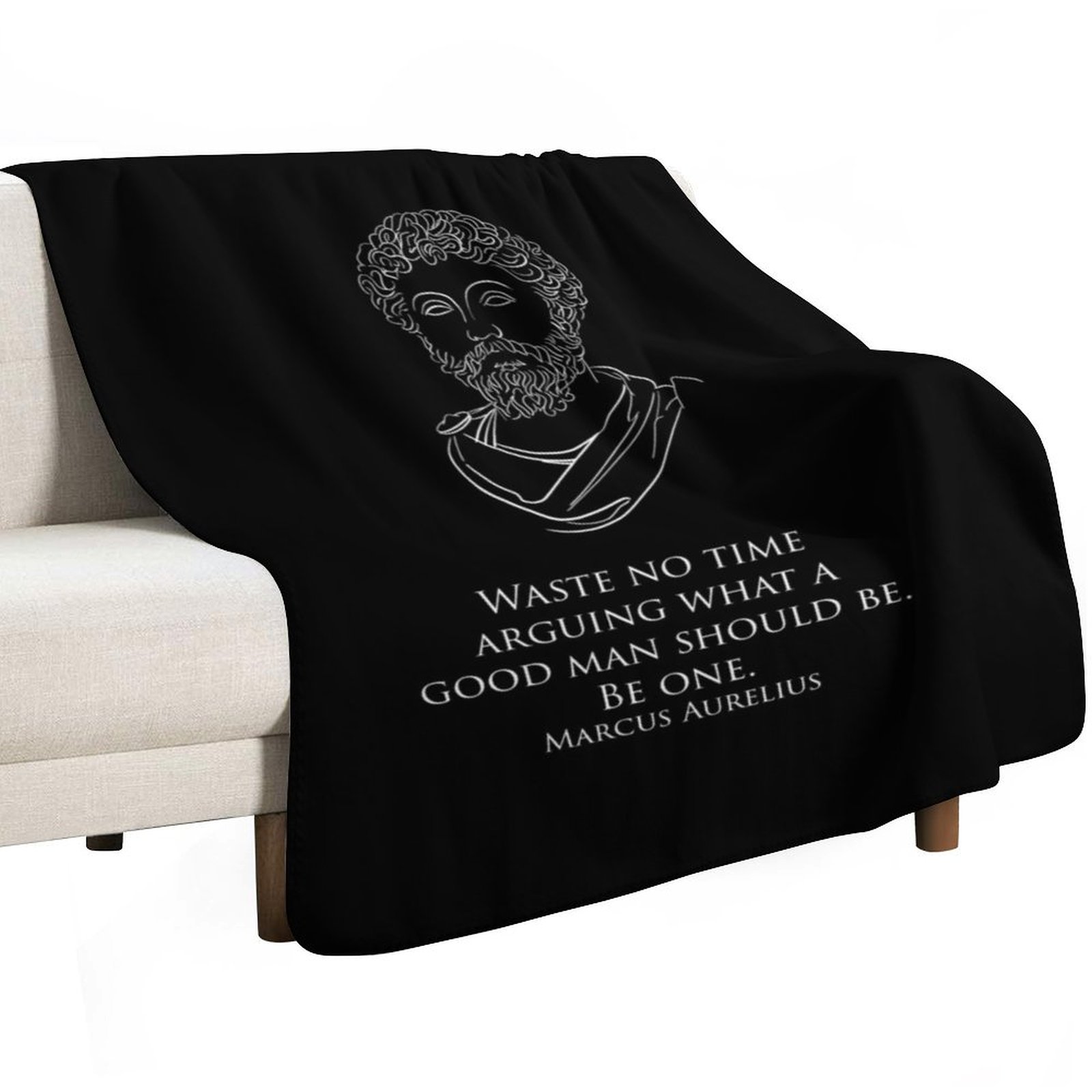 Marcus Aurelius - Waste no tim - Christmas Throw Blanket recension och pris