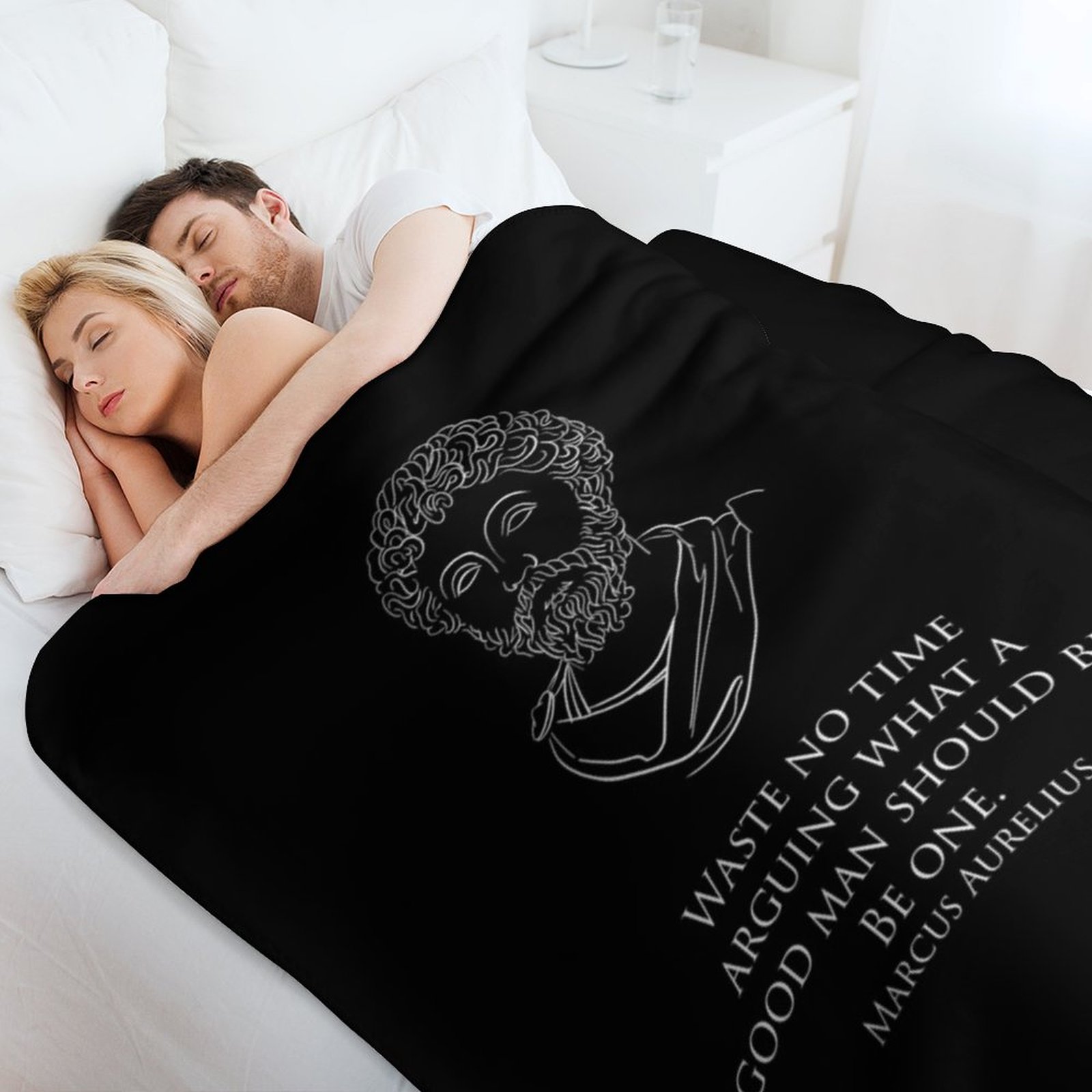 Marcus Aurelius - Waste no tim - Christmas Throw Blanket recension och pris