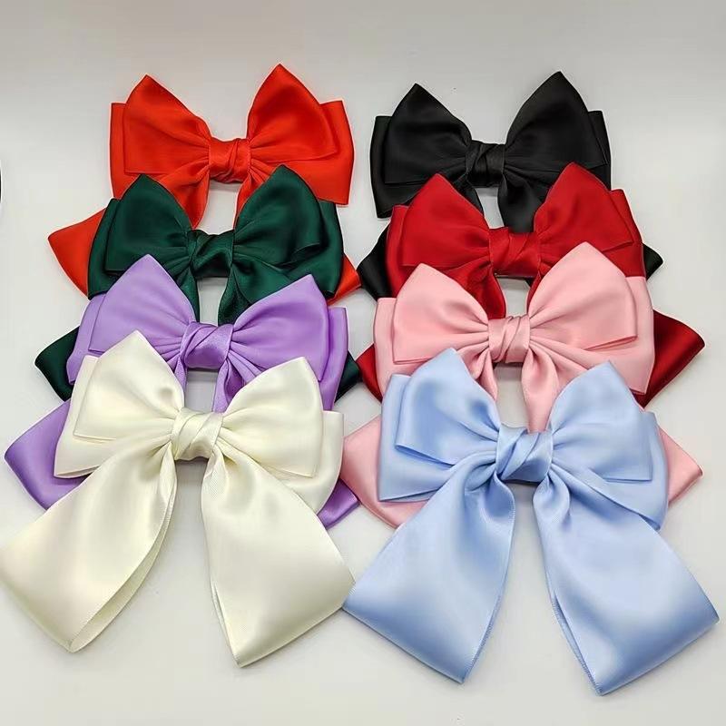 Solid Color Bow Ribbon Hair Cl - Ribbon Bow Gift recension och pris