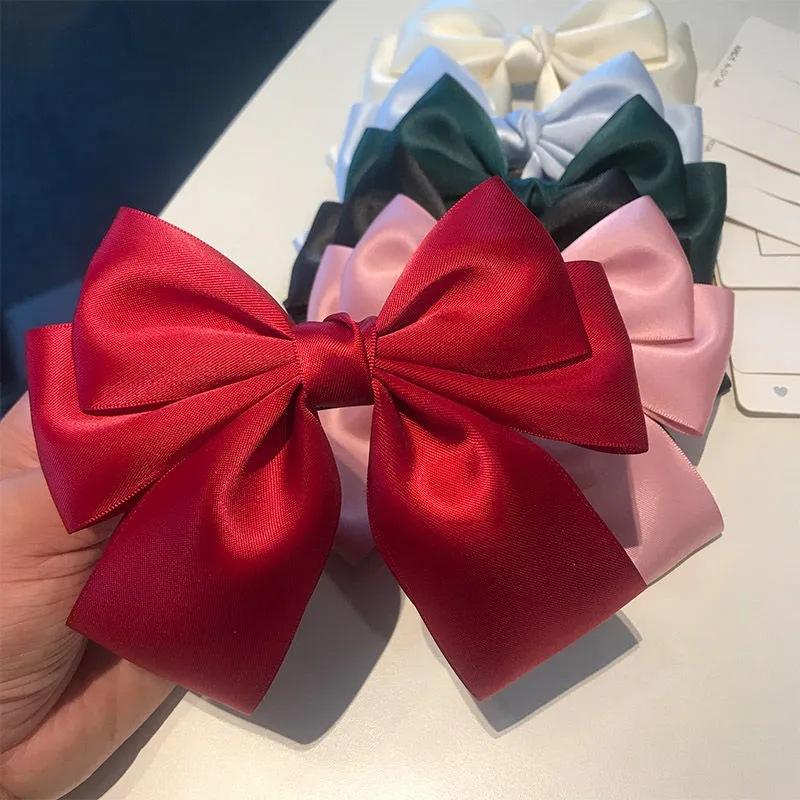 Solid Color Bow Ribbon Hair Cl - Ribbon Bow Gift recension och pris