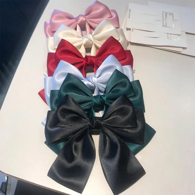 Solid Color Bow Ribbon Hair Cl - Ribbon Bow Gift recension och pris