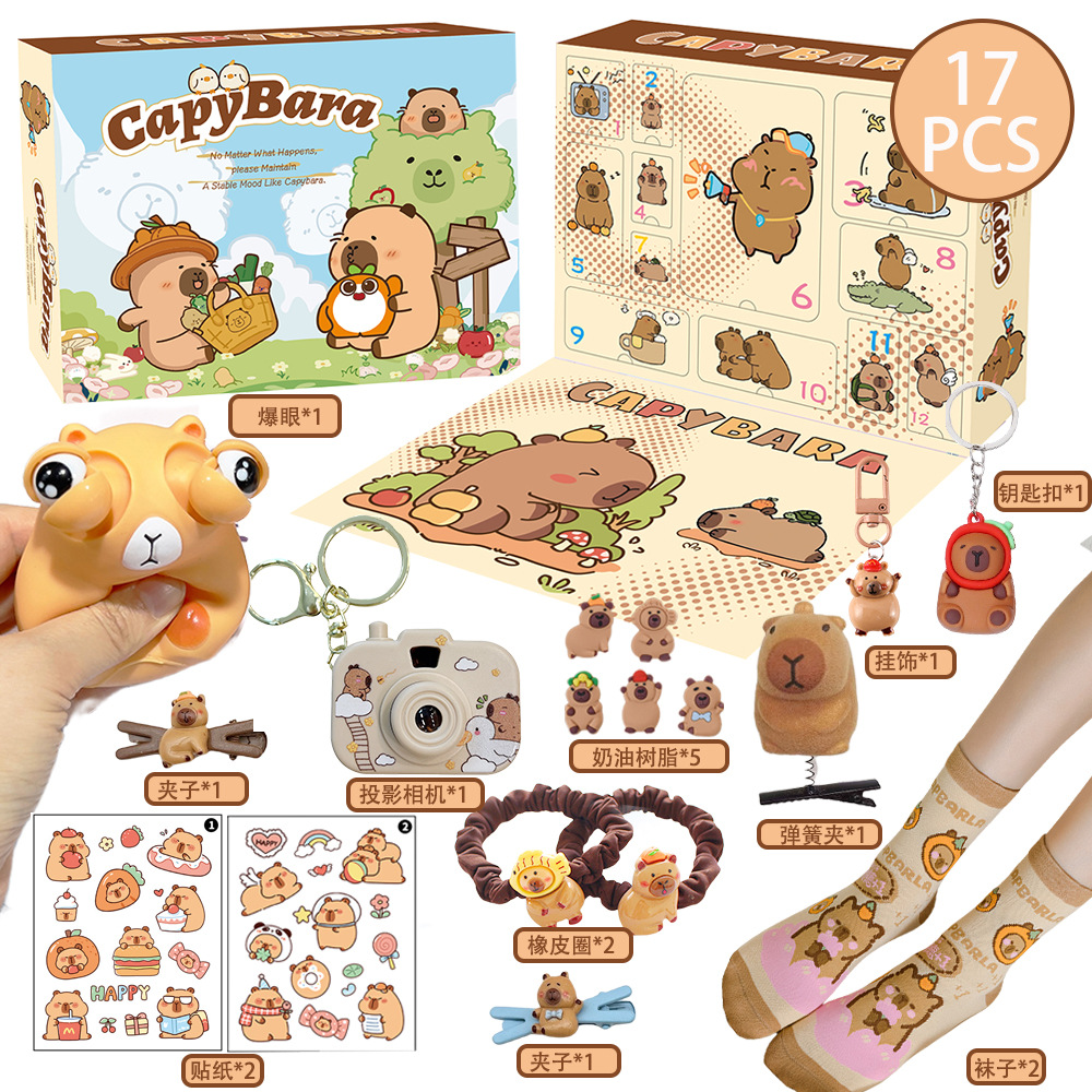 New Capybara Theme Christmas A - Advent Calendar Gift recension och pris