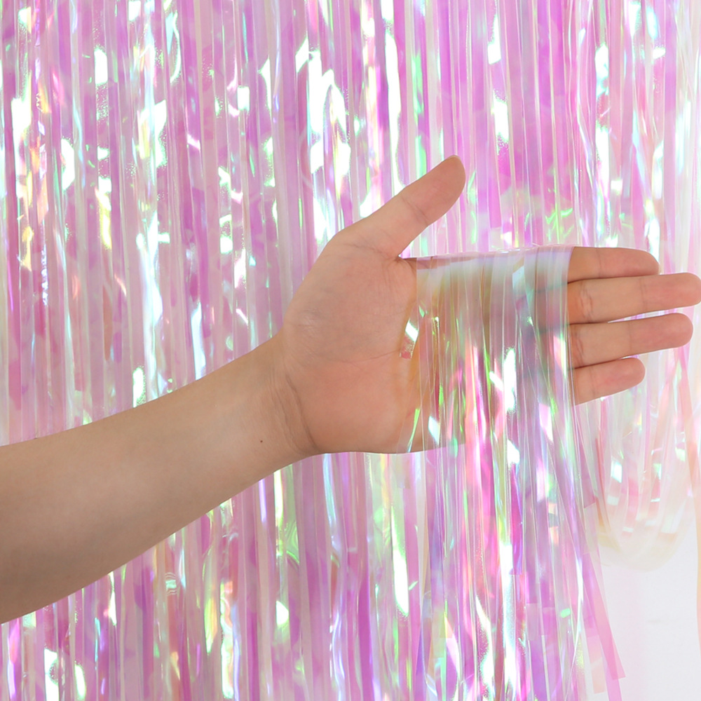 2M 3M Party Backdrop Curtains  - Tinsel Garland Decoration recension och pris