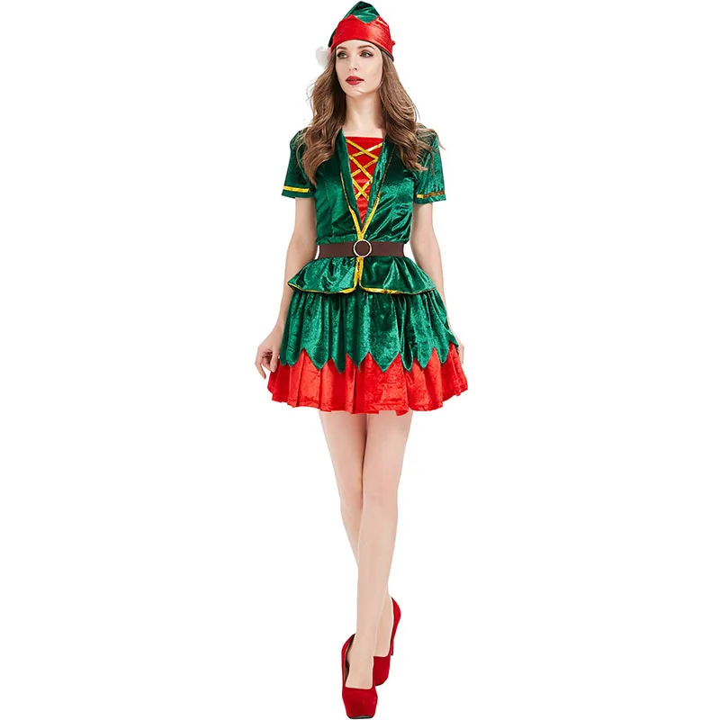 Women Christmas Green Elf Cost - Elf Costume Christmas recension och pris