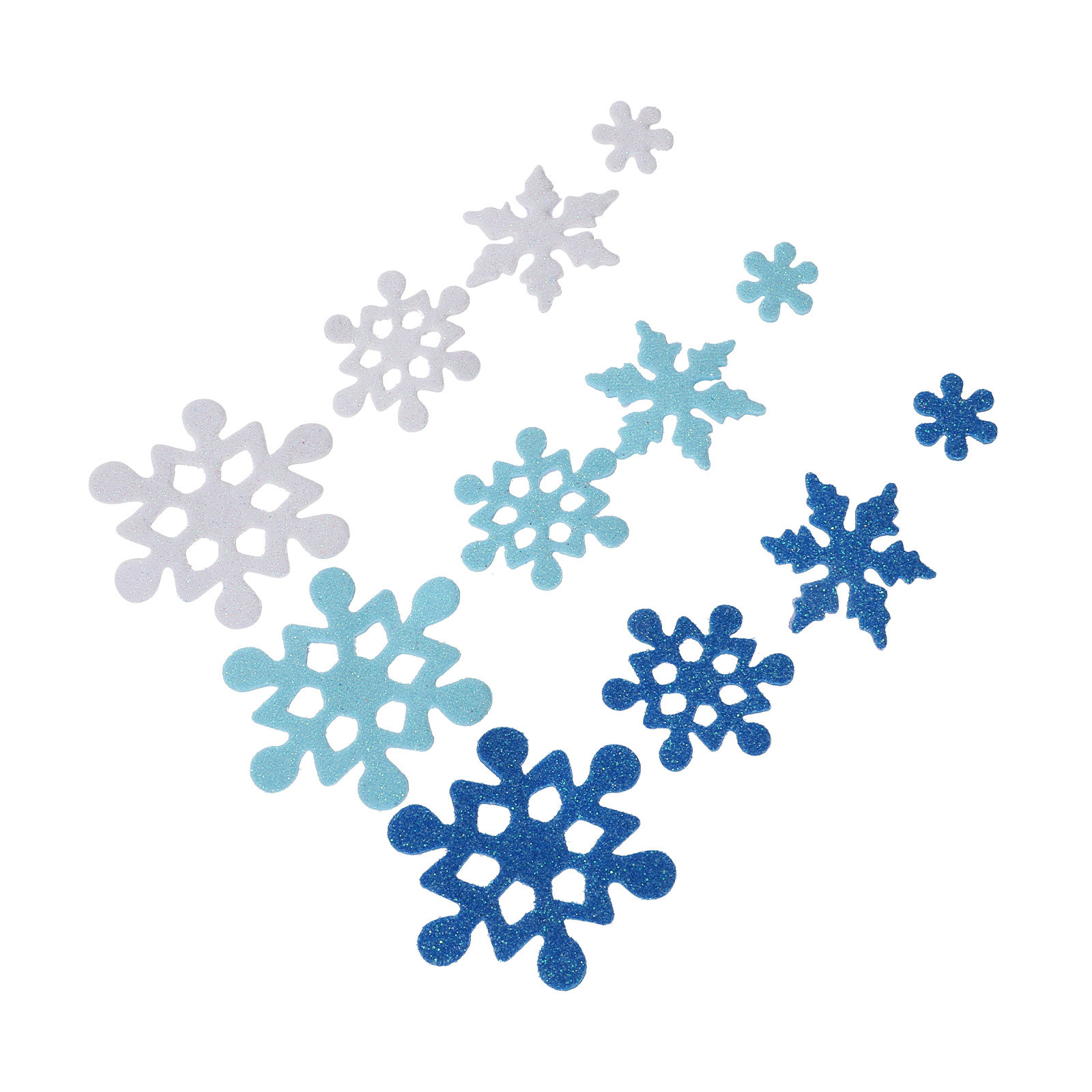 Snowflake Foam Stickers Glitte - Snowflake Window Decal recension och pris