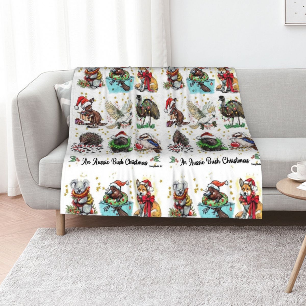 An Aussie Bush Christmas Throw - Christmas Throw Blanket recension och pris