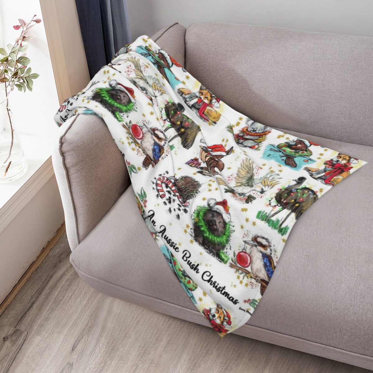An Aussie Bush Christmas Throw - Christmas Throw Blanket recension och pris