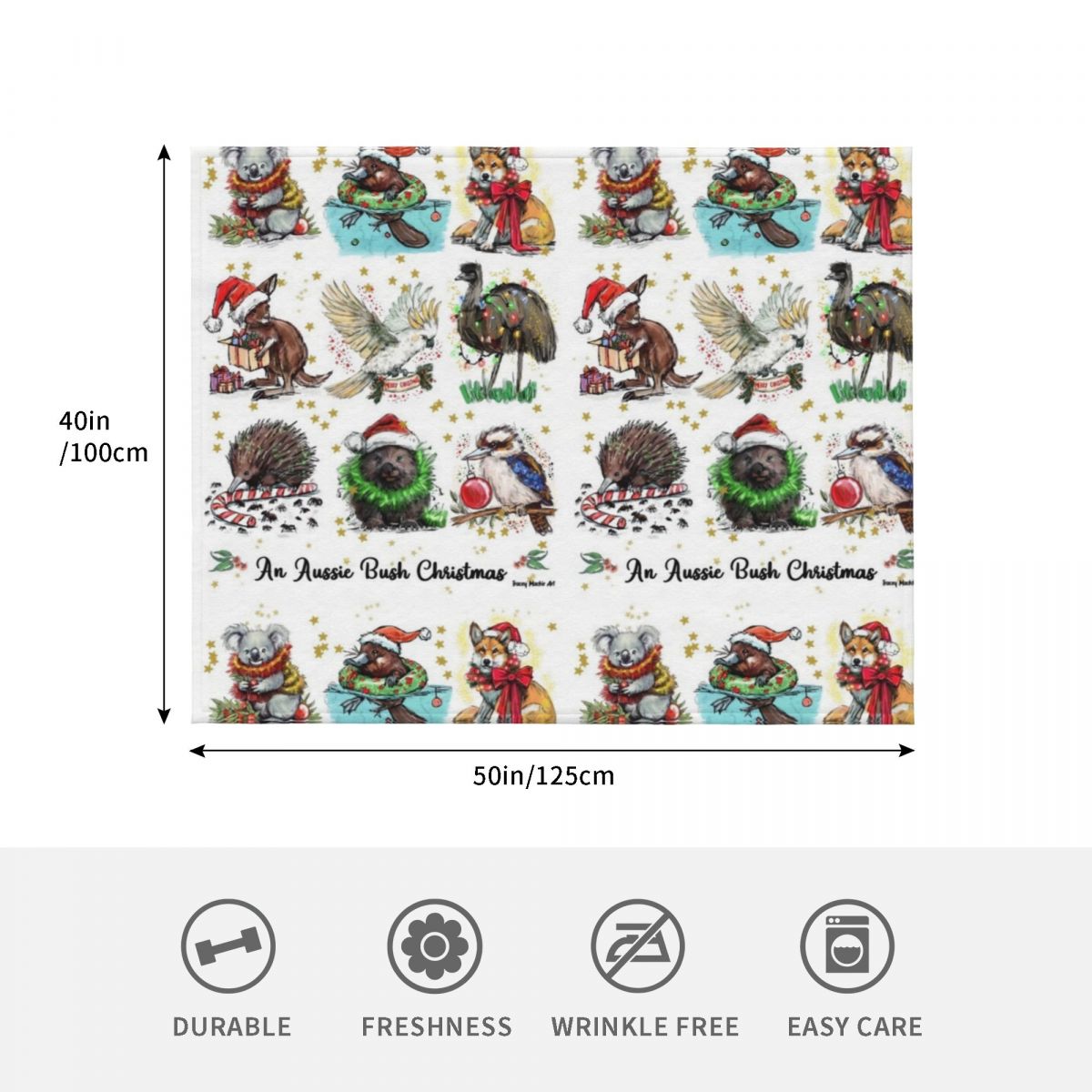 An Aussie Bush Christmas Throw - Christmas Throw Blanket recension och pris
