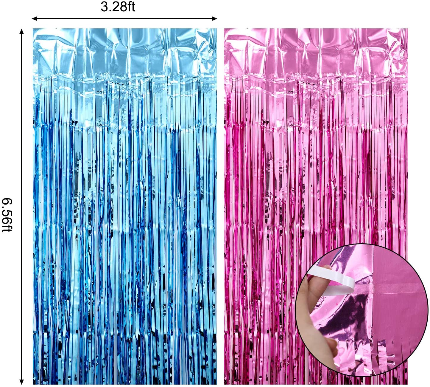 35PCS Gender Reveal Decoration - Tinsel Garland Decoration recension och pris
