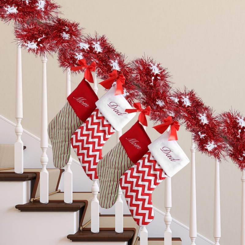 1pc Christmas Tinsel Snowflake - Tinsel Garland Decoration recension och pris