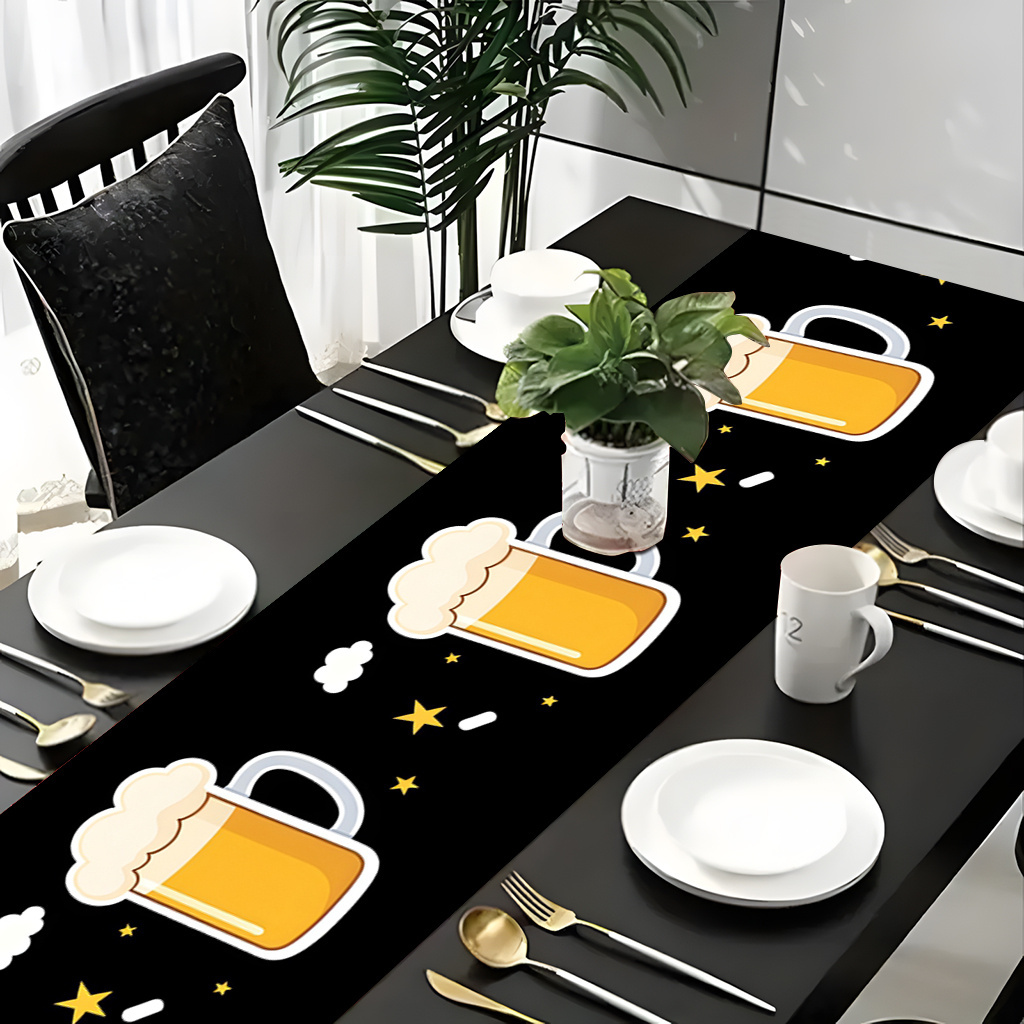 1pc 2D Flat Printed Table Runn - Christmas Table Runner recension och pris