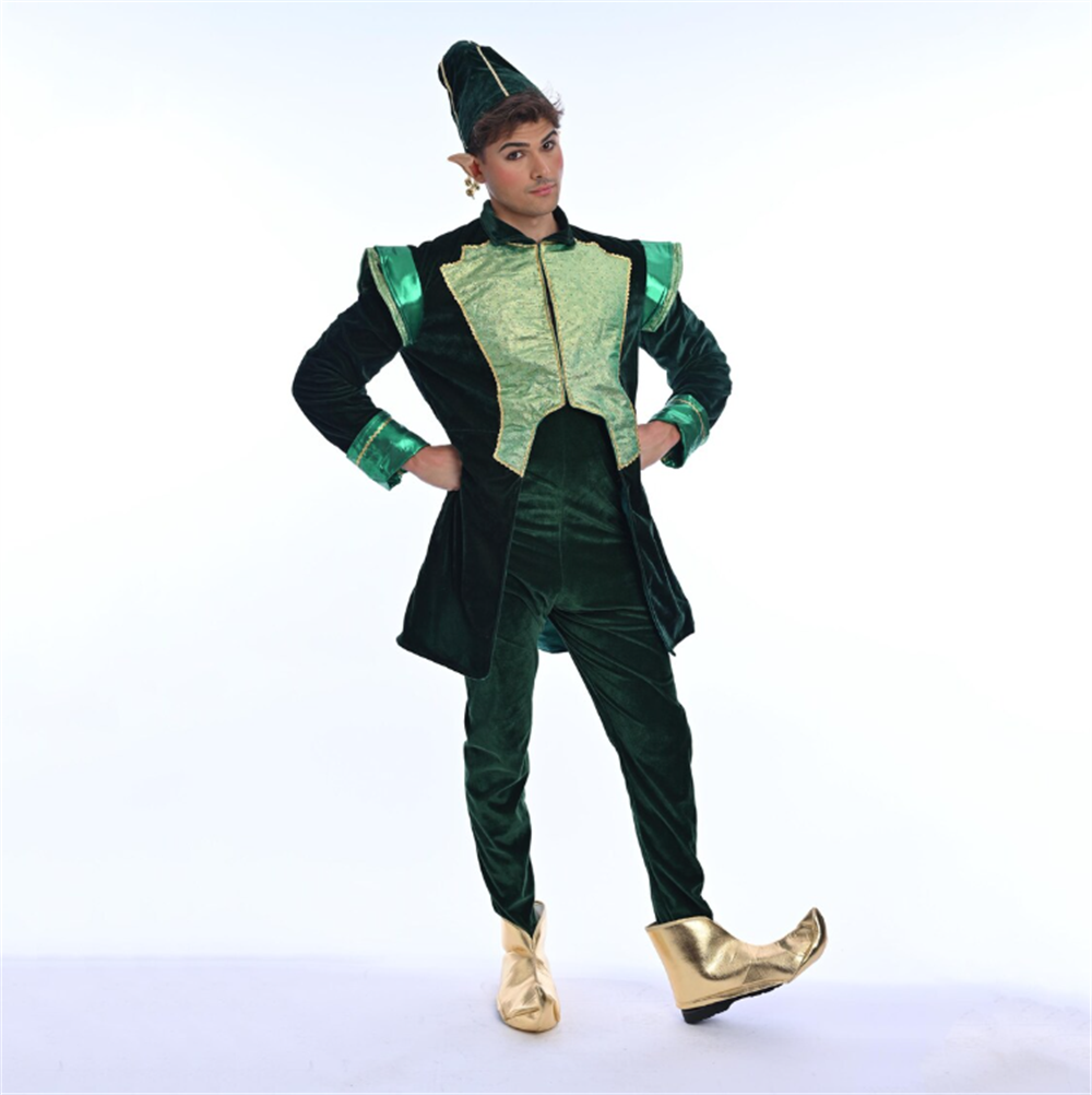 Luxury Velvet Santa Claus Chri - Elf Costume Christmas recension och pris