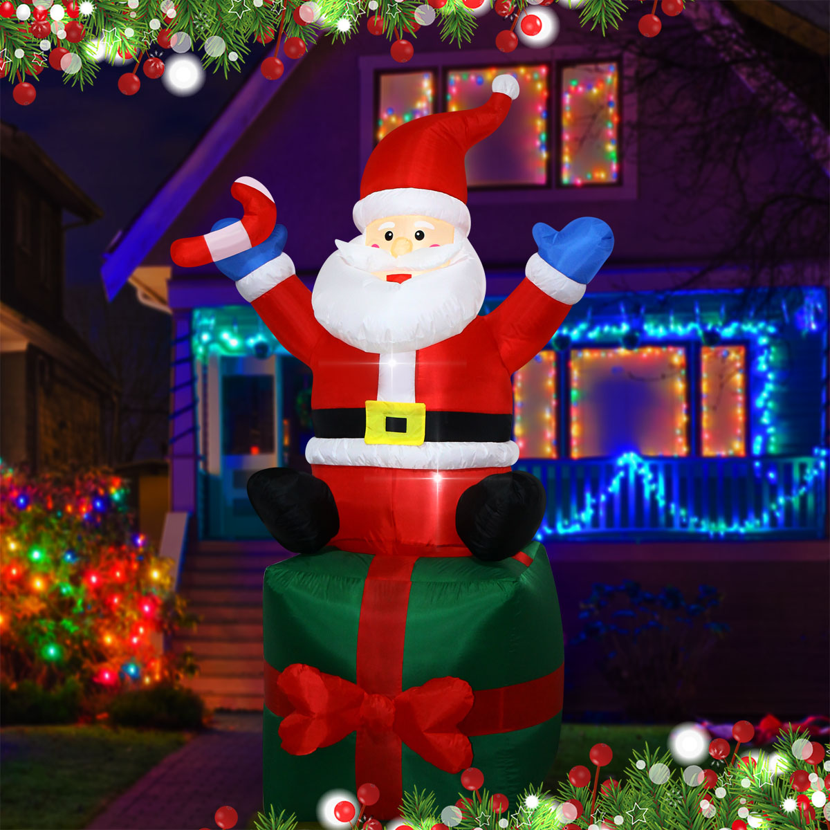6 FT Christmas Inflatables San - Christmas Lights Outdoor recension och pris