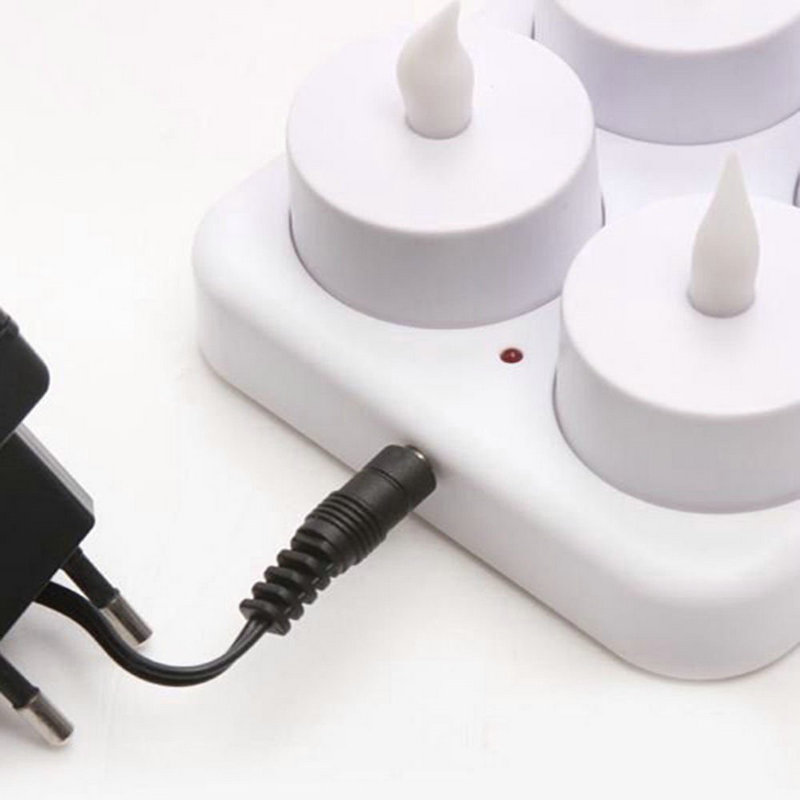 Set of 12 Rechargeable LED Can - Holiday Candle Set recension och pris
