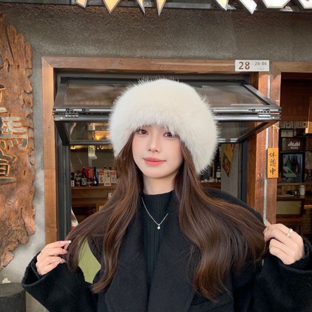 Women's Fluffy Fur Bucket Hat  - Santa Hat Plush recension och pris