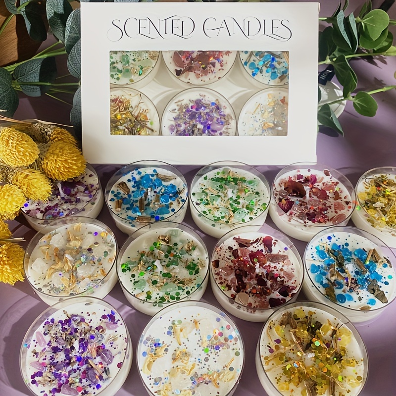 Set of 6 Scented Candles Fragr - Holiday Candle Set recension och pris