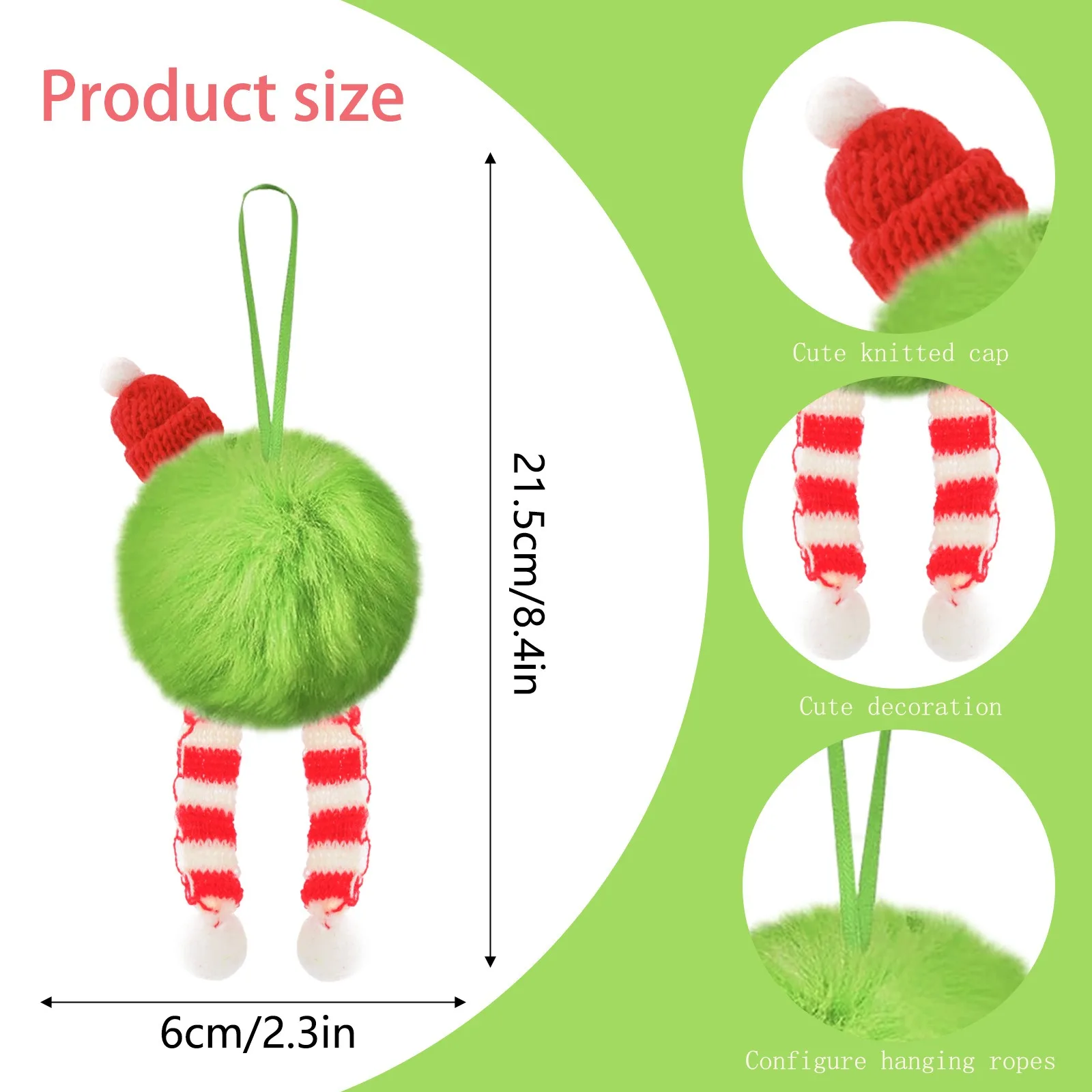 Christmas Green Long Plush Bal - Santa Hat Plush recension och pris