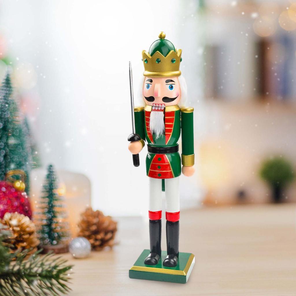 25cm Wooden Christmas Nutcrack - Nutcracker Figurine recension och pris