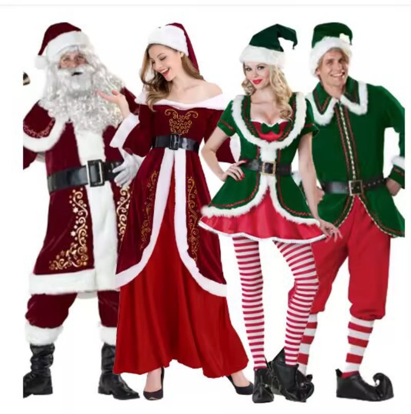 Santa Claus Costume Women Men  - Elf Costume Christmas recension och pris