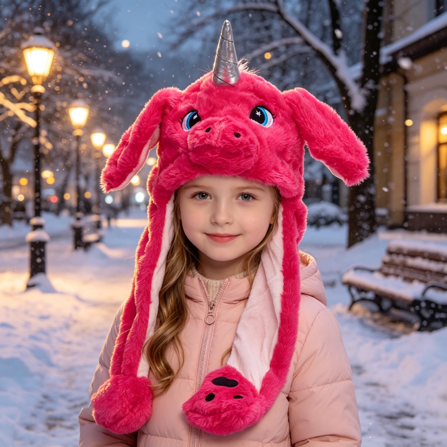 Unicorn Plush Hat with Moving  - Santa Hat Plush recension och pris