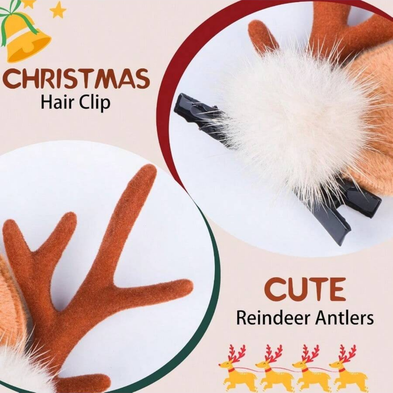 2pcs Christmas Reindeer Antler - Reindeer Antlers Headband recension och pris