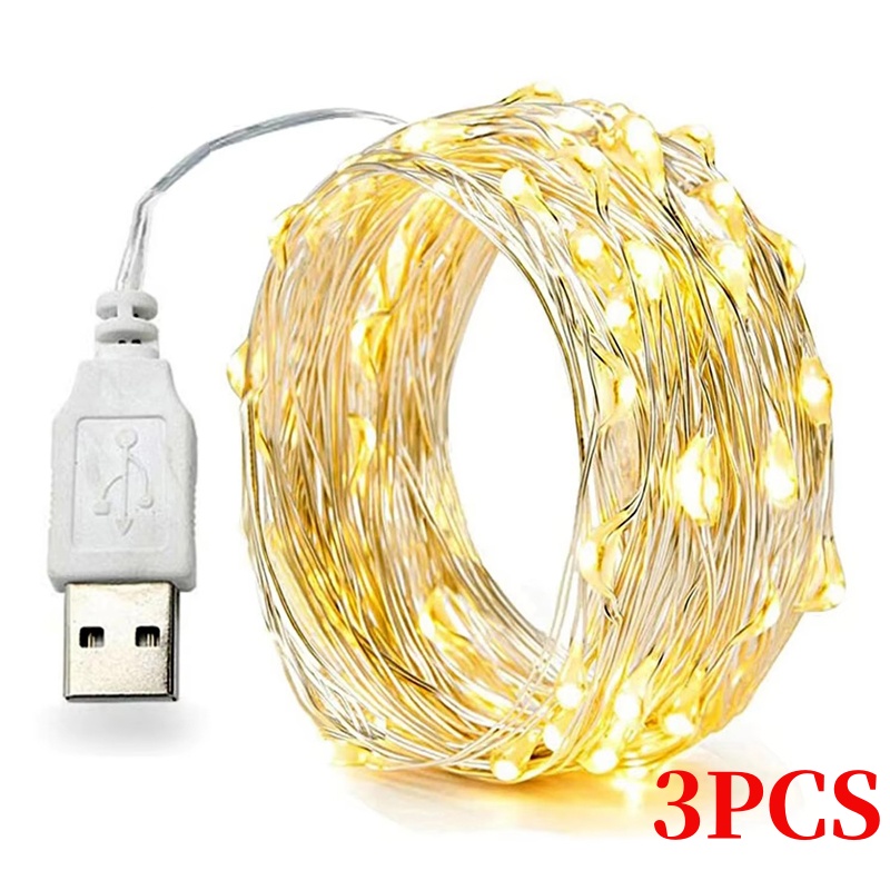 3PCS 5/10/20M Copper Wire LED  - Led Fairy String Lights recension och pris