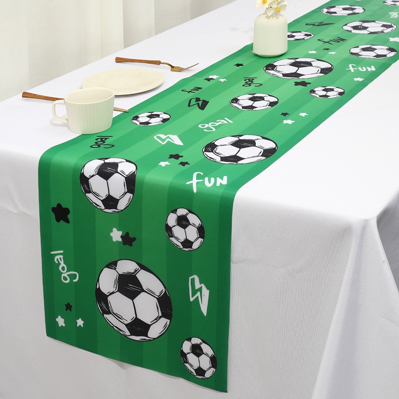 1pc Soccer/Football Party Tabl - Christmas Table Runner recension och pris