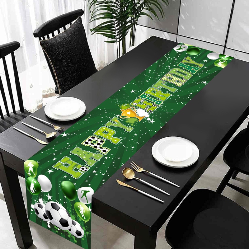 1pc Soccer/Football Party Tabl - Christmas Table Runner recension och pris