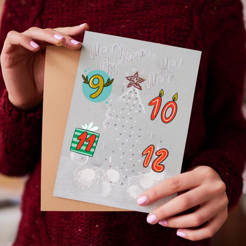 Merry Christmas Stickers Adven - Advent Calendar Gift recension och pris