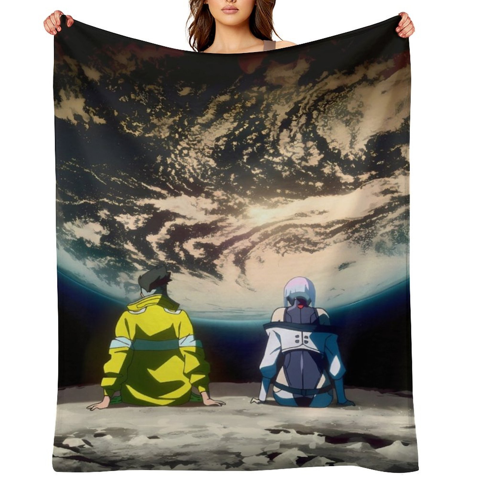 Cyberpunk EdgeRunners Moon Luc - Christmas Throw Blanket recension och pris