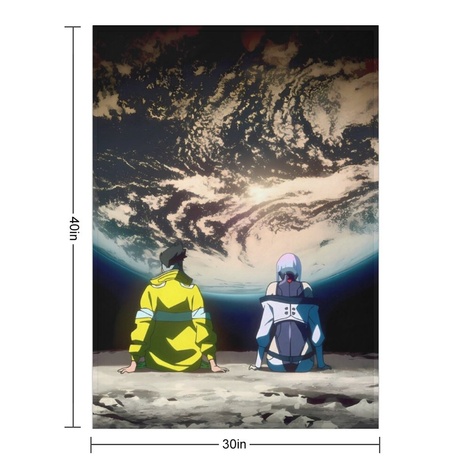Cyberpunk EdgeRunners Moon Luc - Christmas Throw Blanket recension och pris