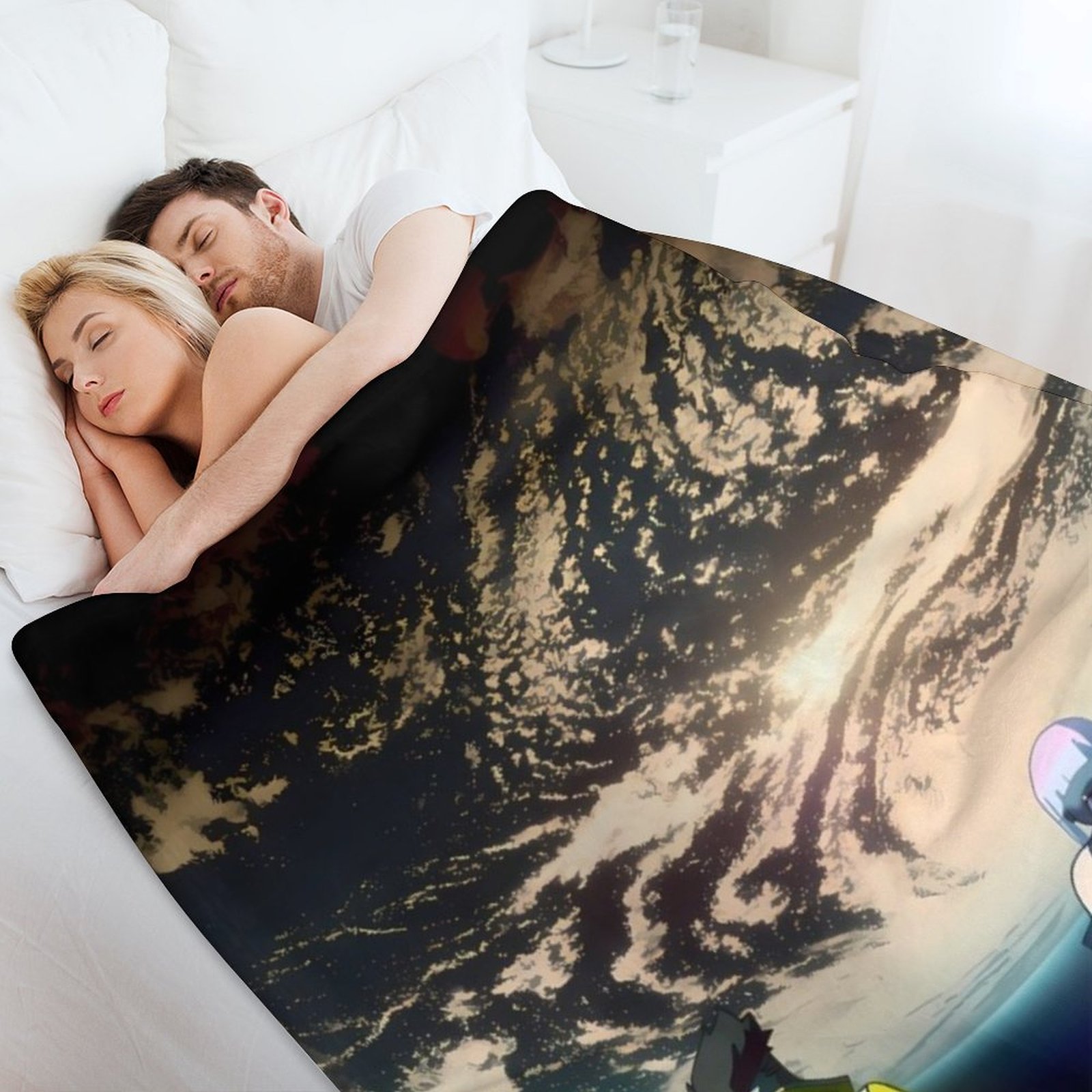 Cyberpunk EdgeRunners Moon Luc - Christmas Throw Blanket recension och pris