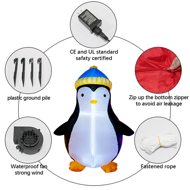 1.5M Christmas Penguin Inflata - Christmas Lights Outdoor recension och pris