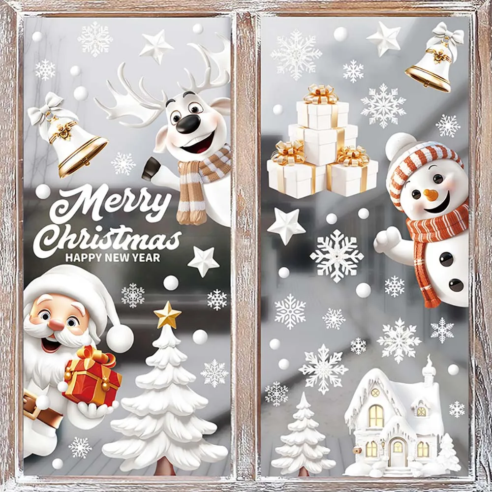 9pcs/set Christmas Window Stic - Snowflake Window Decal recension och pris