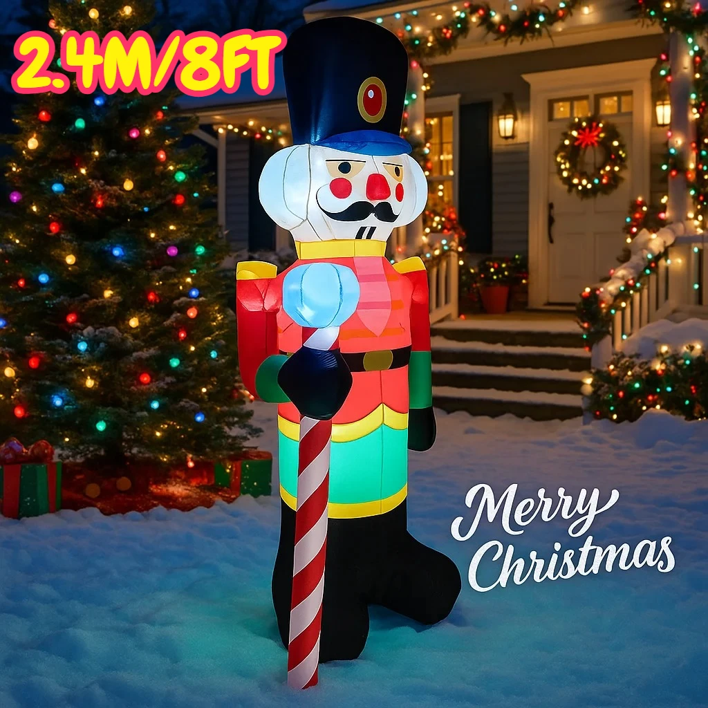 2.4M/8FT Christmas Nutcracker  - Christmas Lights Outdoor recension och pris